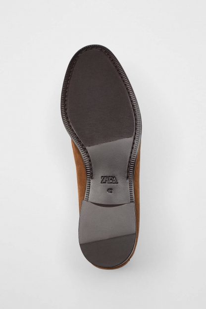 کفش کالج مردانه قهوه ای زارا zara