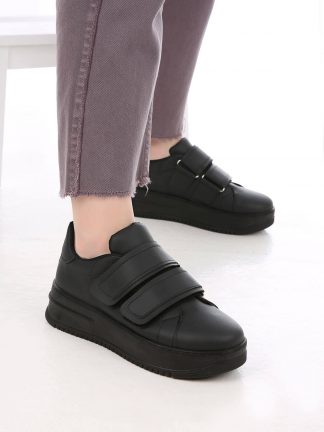 کفش کتانی زنانه مشکی Z00011600066