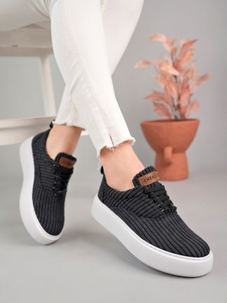 کفش کتانی زنانه مشکی چکیچ CH173K1220KSH