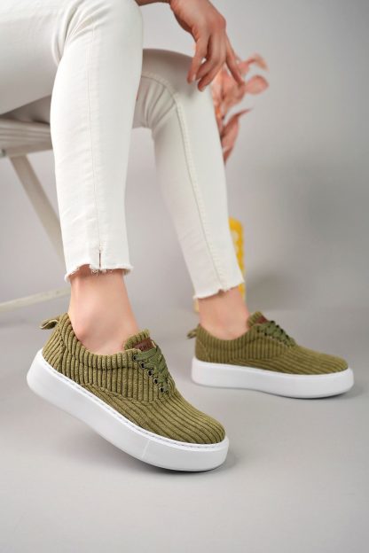 کفش کتانی زنانه سبز چکیچ CH173K1220KHK