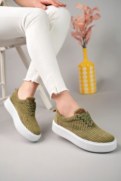 کفش کتانی زنانه سبز چکیچ CH173K1220KHK