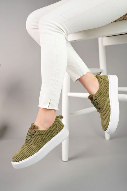کفش کتانی زنانه سبز چکیچ CH173K1220KHK