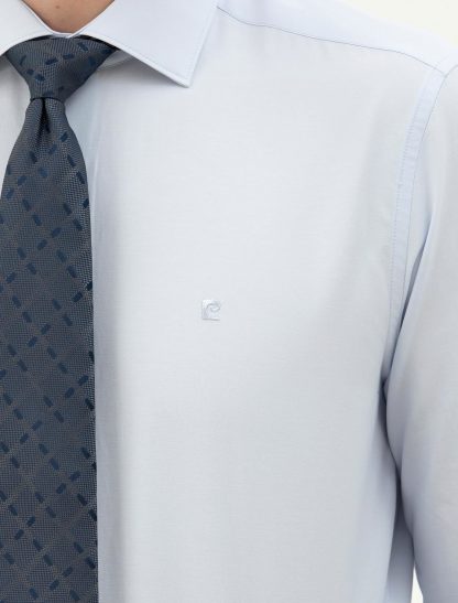 پیراهن رسمی مردانه جذب آبی روشن پیرکاردین