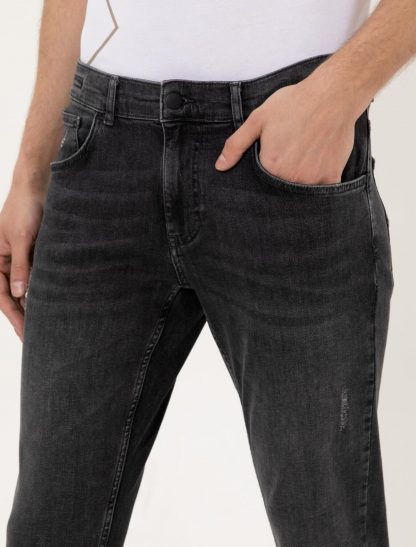 شلوار جین جذب مردانه اسلیم خاکستری کاشارل