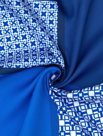 دستمال جیبی مردانه آبی کاشارل