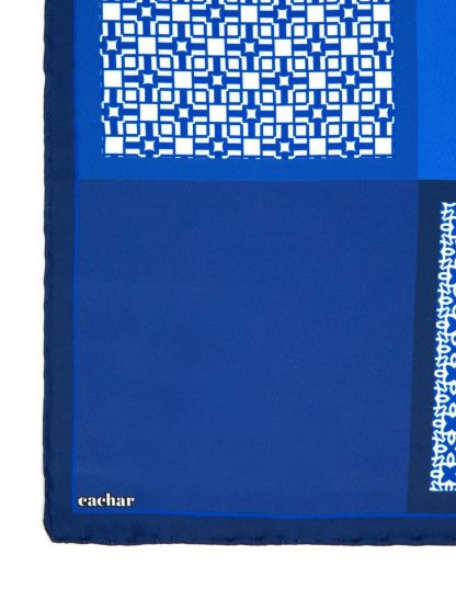دستمال جیبی مردانه آبی کاشارل