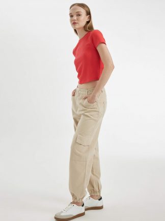 شلوار زنانه خاکستری دفکتو