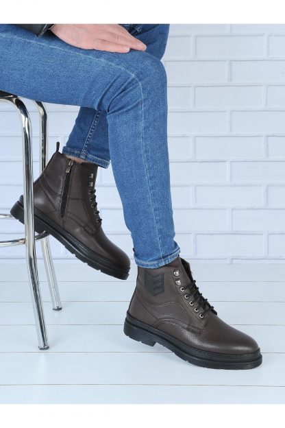 بوت کلاسیک مردانه قهوه ای 22AYC06449