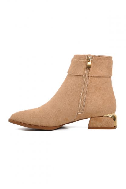 بوت کلاسیک زنانه بژ WA24KA248035