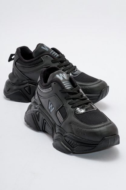 کفش کتانی زنانه مشکی Z00011910048