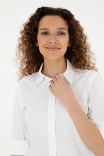شومیز زنانه سفید یو اس پولو