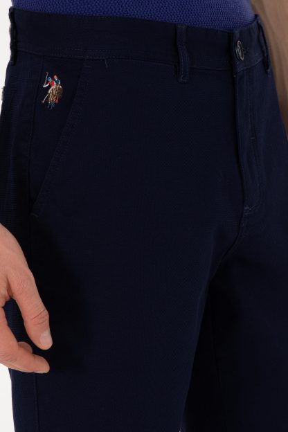شلوارک مردانه سرمه ای یو اس پولو