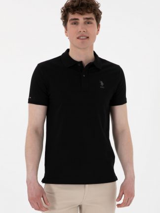 پولوشرت مردانه مشکی یو اس پولو