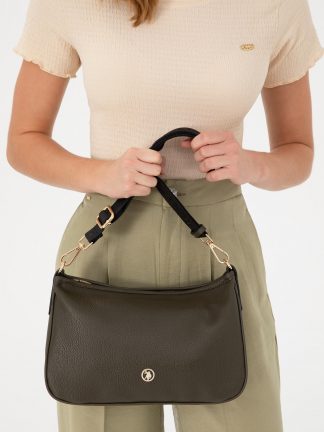 کیف زنانه خاکی روشن یو اس پولو