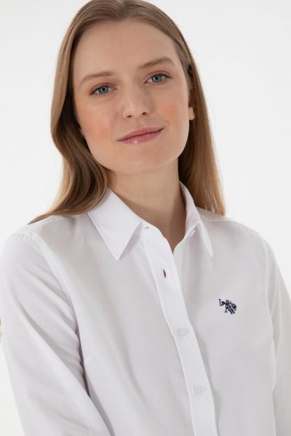 شومیز زنانه سفید یو اس پولو