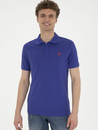 پولوشرت مردانه آبی یو اس پولو