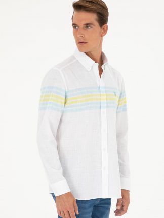 پیراهن مردانه نعنایی یو اس پولو