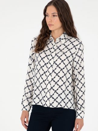 شومیز زنانه سرمه ای یو اس پولو