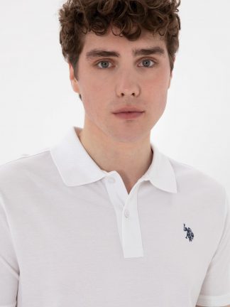 پولوشرت مردانه سفید یو اس پولو