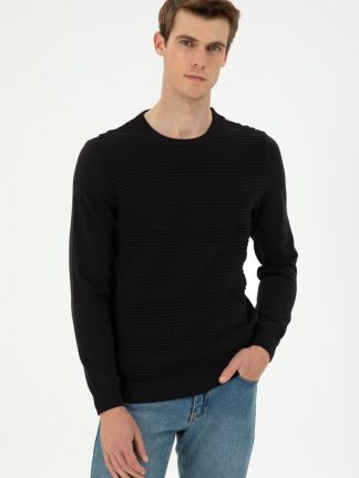 پلیور مردانه مشکی یو اس پولو