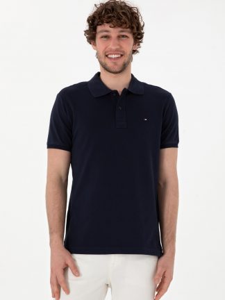 پولوشرت مردانه سرمه ای یو اس پولو