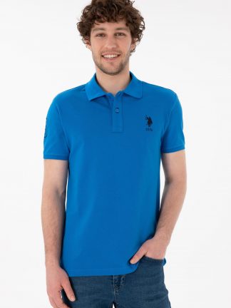 پولوشرت مردانه آبی کوبالت یو اس پولو