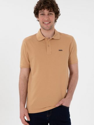 پولوشرت مردانه شتری یو اس پولو