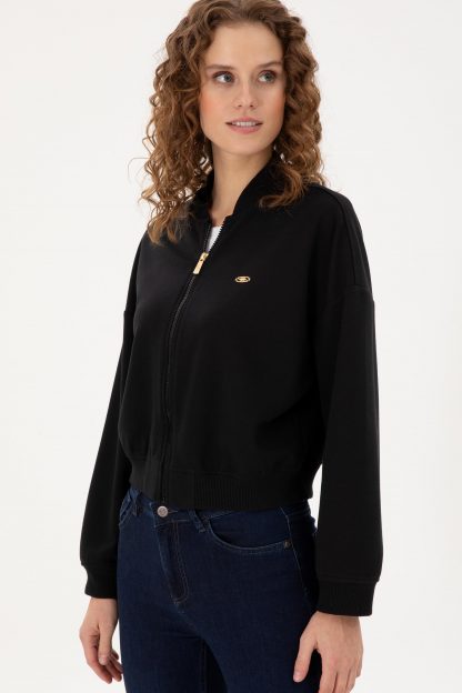 سویشرت زنانه مشکی یو اس پولو