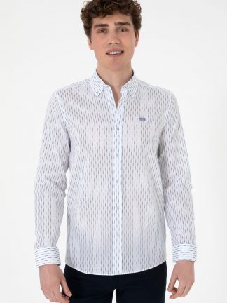 پیراهن مردانه آبی یو اس پولو