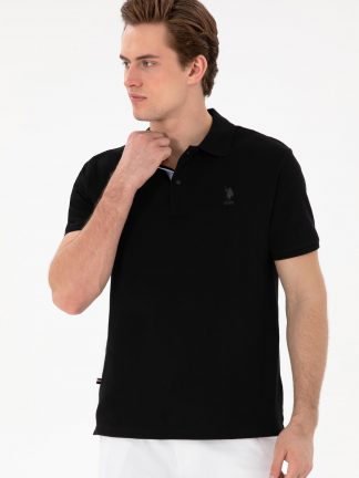 پولوشرت مردانه مشکی یو اس پولو