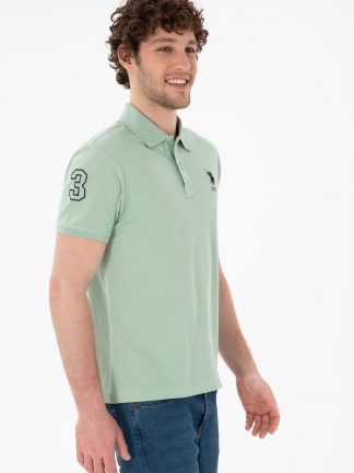 پولوشرت مردانه آبی فیروزه ای یو اس پولو