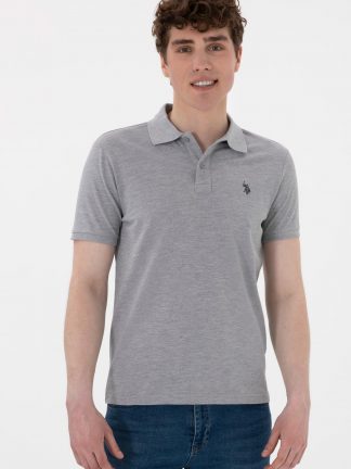 پولوشرت مردانه خاکی ملانژ یو اس پولو