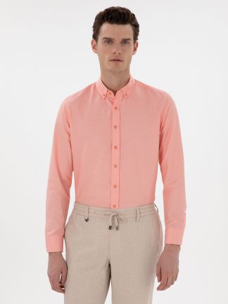 پیراهن مردانه مرجانی پیرکاردین