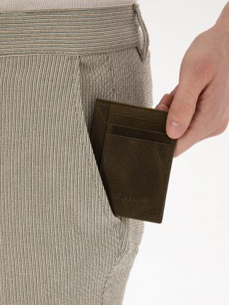 کیف پول و کارت مردانه خاکی روشن پیرکاردین