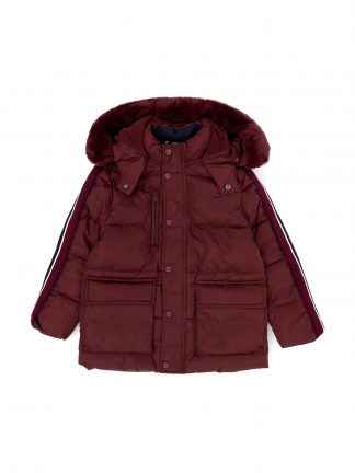 کاپشن پسرانه زرشکی یو اس پولو