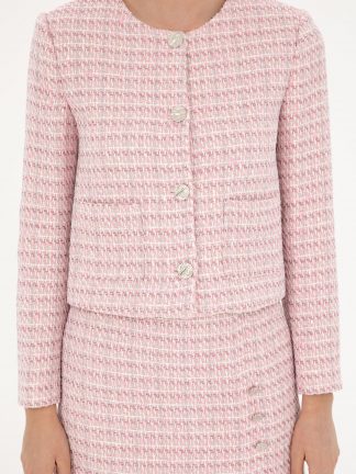 کت زنانه صورتی پیرکاردین