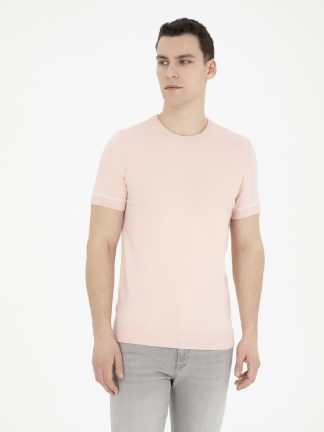 تی شرت مردانه صورتی روشن پیرکاردین