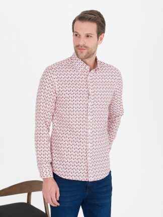 پیراهن مردانه گل انار پیرکاردین