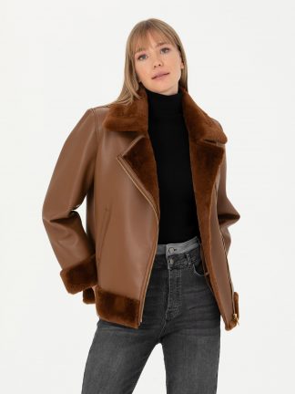 کاپشن زنانه قهوه ای پیرکاردین