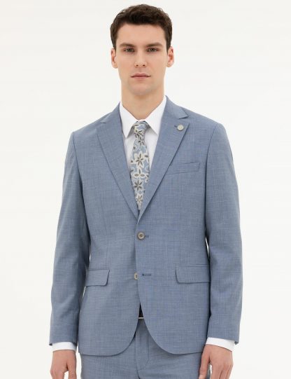 کت و شلوار مردانه آبی روشن پیرکاردین