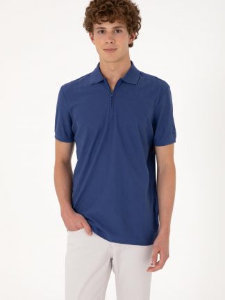 پولوشرت مردانه آبی لاجوردی روشن یو اس پولو