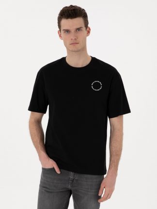 تی شرت مردانه مشکی پیرکاردین