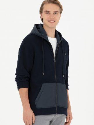 هودی مردانه سرمه ای یو اس پولو