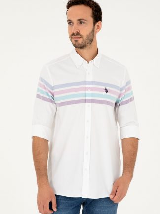 پیراهن مردانه نعنایی یو اس پولو