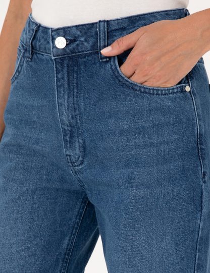 شلوار جین راسته زنانه آبی پیرکاردین