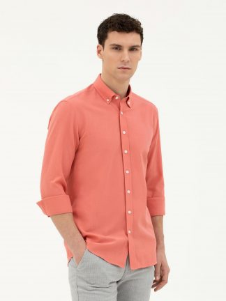 پیراهن مردانه مرجانی پیرکاردین