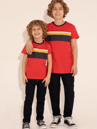 تی شرت پسرانه قرمز یو اس پولو