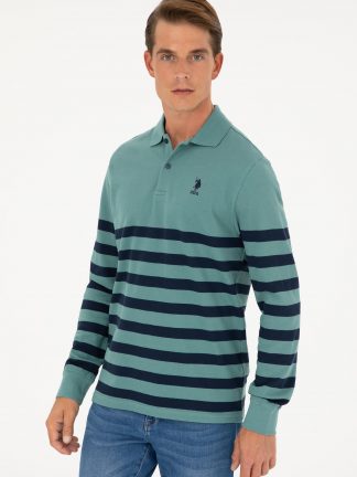 پولوشرت مردانه نعنایی یو اس پولو