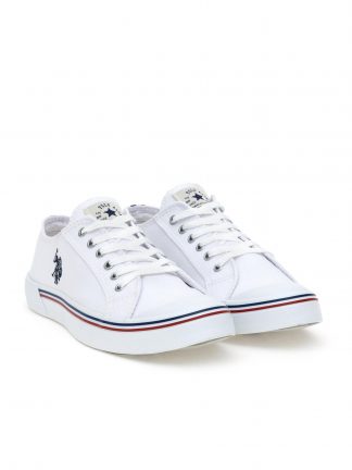 کفش کتانی و اسپرت مردانه سفید یو اس پولو