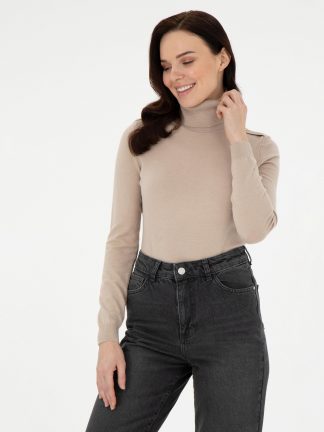 پلیور زنانه بژ پیرکاردین